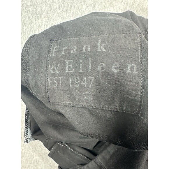 FRANK & EILEEN Murphy Billion Dollar Pants Black Cotton Lab 600 Size Extra Small - Picture 3 of 8